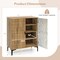 4-Tier Farmhouse Shoe Cabinet with Metal Legs & Removable Shelves
